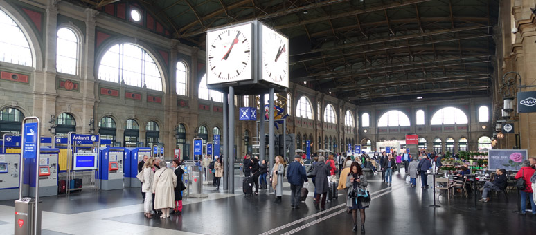 Lockers in Zurich Station Switzerland 