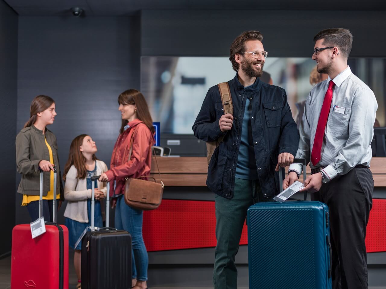 travelers wifi luggage collection in switzerland