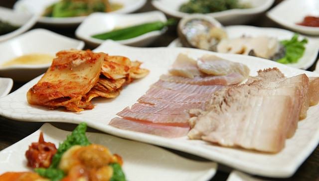 Korea Food Sliced Raw Trout Korea Food Sliced Raw Trout