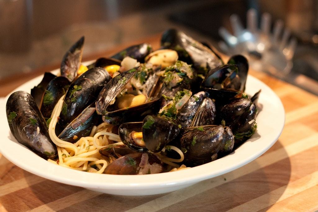 Pasta with Mussels Italian Food Travelers Wifi Pasta with Mussels Italian Food Travelers Wifi